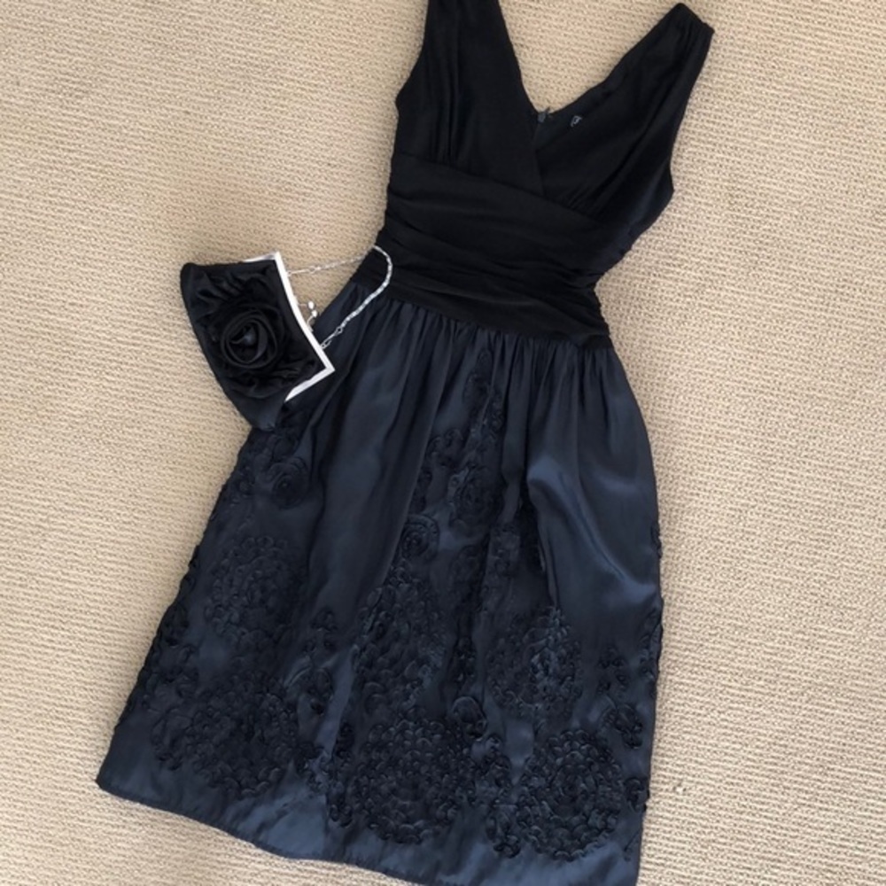 Jessica Howard black sleeveless cocktail dress - Picture 6 of 8